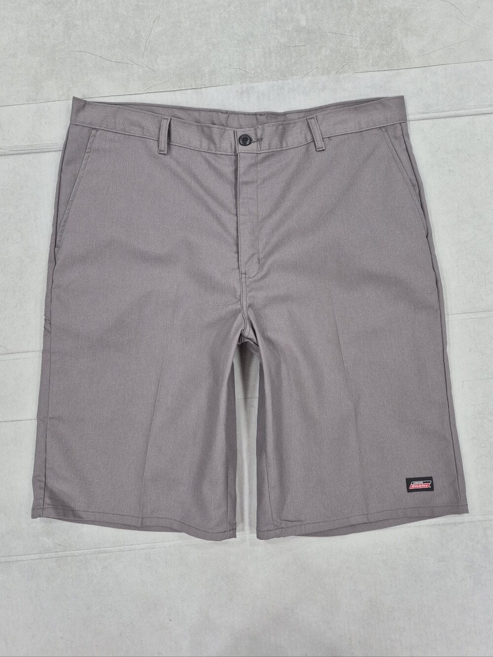 Dickies shorts men's 40 gray flat front stretch right side utility pocket NEW